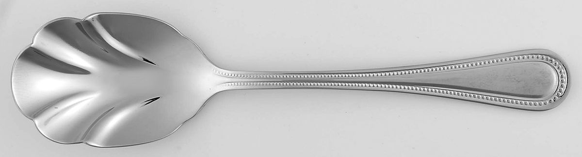 Downham (Stainless) Sugar Shell Spoon by Wallace Silver-1