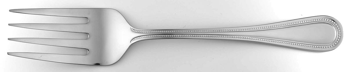 Downham (Stainless) Medium Solid Cold Meat Serving Fork by Wallace Silver-1