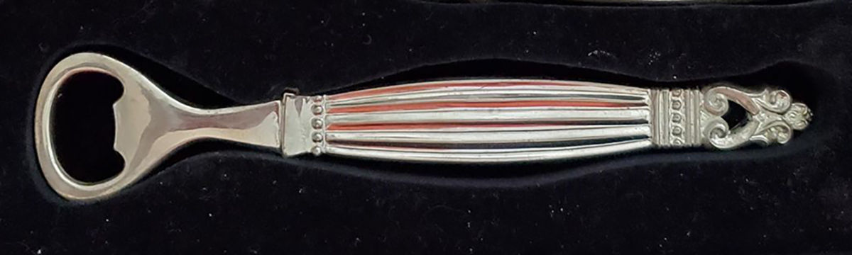 WAS178 (Silverplate) Solid Bottle Opener by Wallace Silver-1