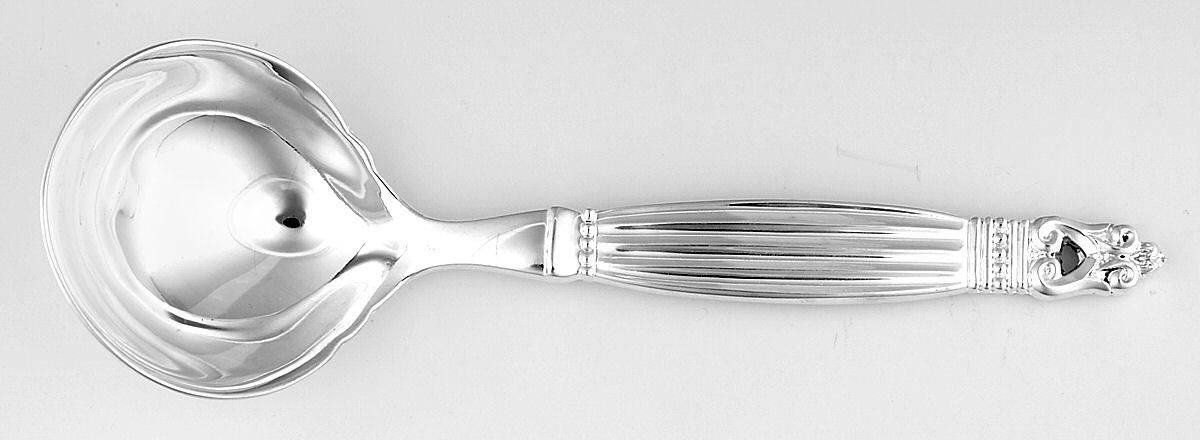 WAS178 (Silverplate) Solid Gravy Ladle by Wallace Silver-1