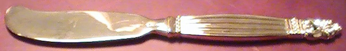 WAS178 (Silverplate) Flat Handle Butter Spreader by Wallace Silver-1