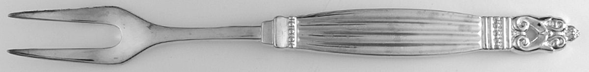 WAS178 (Silverplate) Short Handle Pickle/Olive Fork by Wallace Silver-1