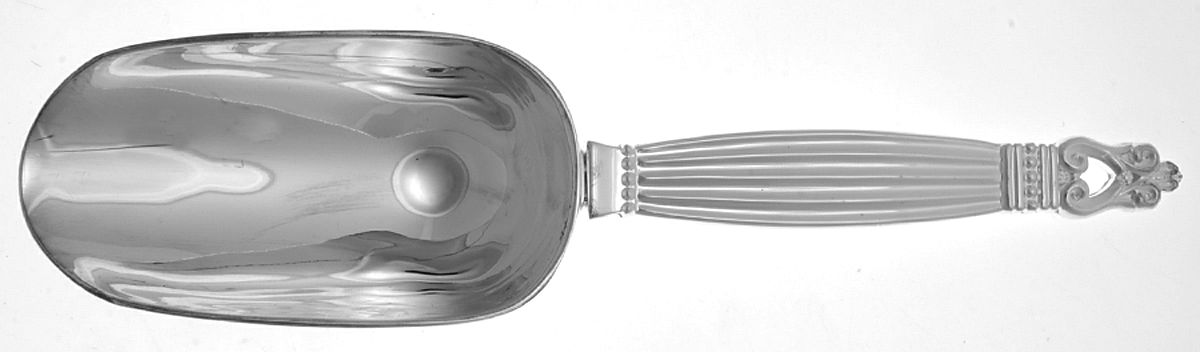 WAS178 (Silverplate) Ice Scoop Solid Piece by Wallace Silver-1
