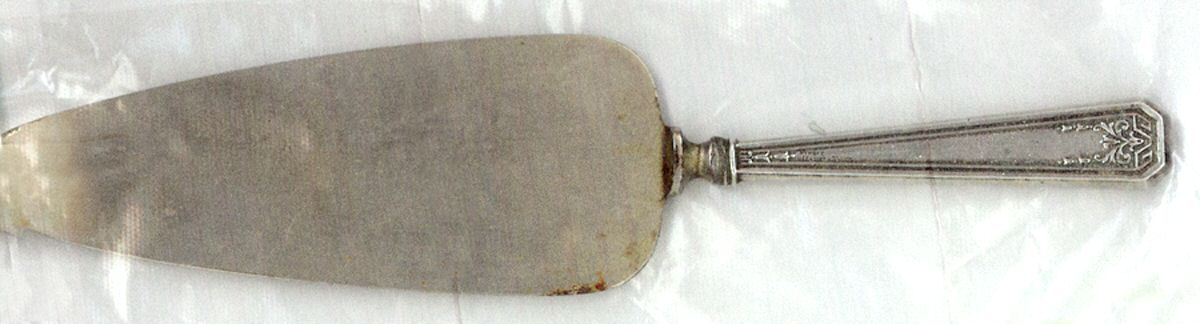 WSC49 (Sterling) Pie Server with Silverplate Blade by Webster Co-1