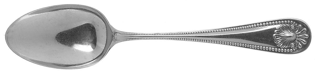 Bead (Sterling, 1880, Monograms) Teaspoon by Whiting Manf Co-1