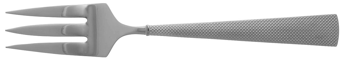 Etched (Stainless) Medium Solid Cold Meat Serving Fork by Wedgwood Silver-1