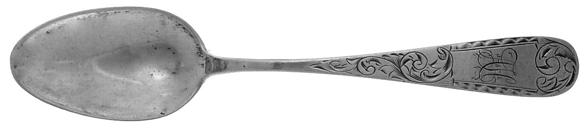 Mayflower (Sterling) Monogram Teaspoon by Welsh & Bro-1