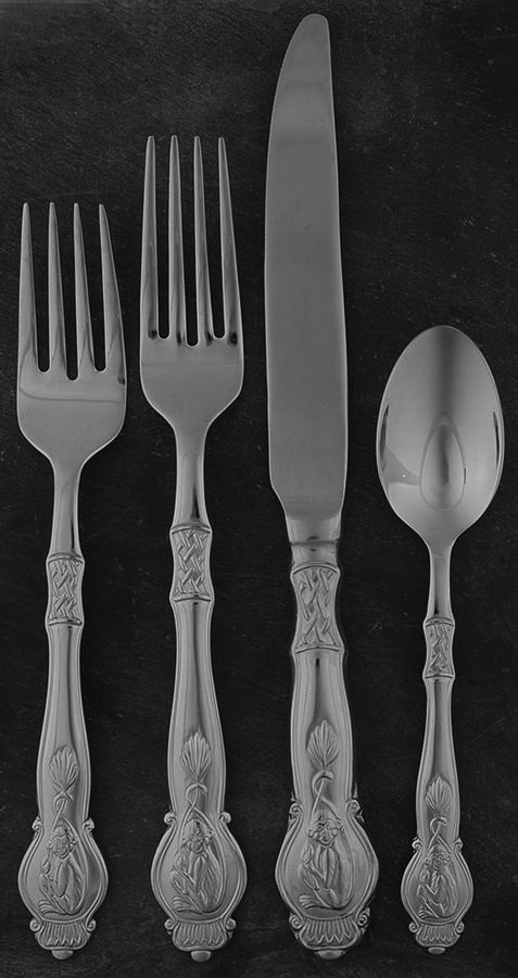 Monkey (Stainless) 4 Piece Place Setting by Wallace Silver-1