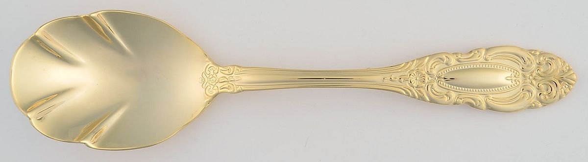 Grand Duchess (Gold Electroplate) Sugar Shell Spoon by Wallace Silver-1
