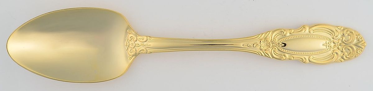 Grand Duchess (Gold Electroplate) Place/Oval Soup Spoon by Wallace Silver-1