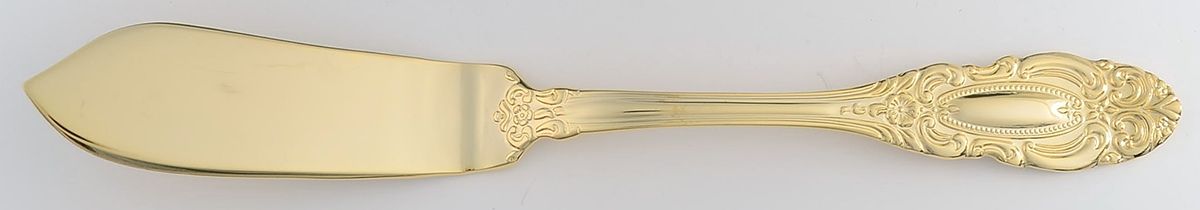 Grand Duchess (Gold Electroplate) Flat Handle Master Butter Knife by Wallace Silver-1