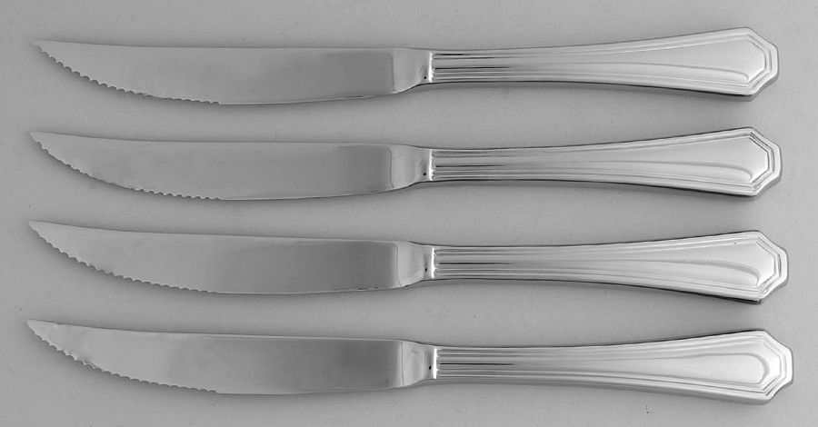 Arlington (Stainless) Individual Hollow Handle Steak Knife - Set of 4 by Wallace Silver-1