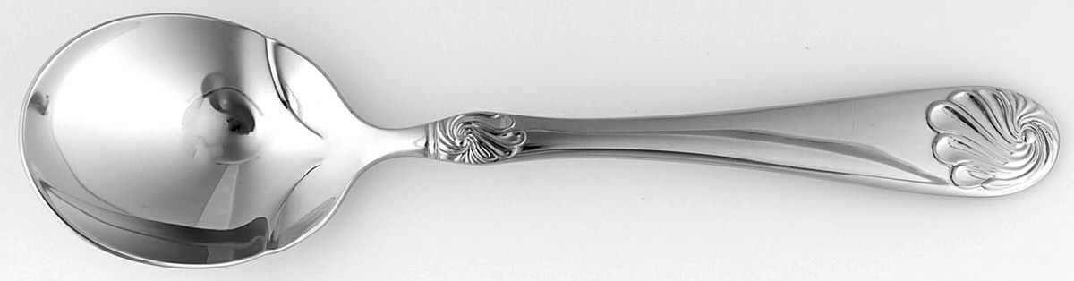 Swirl Shell (Stainless) Sugar Spoon by Wallace Silver-1