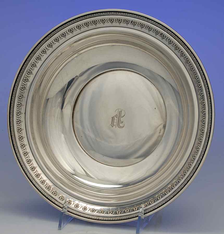 9612 (Sterling, Hollowware) 10" Round Vegetable Bowl by Watson-1