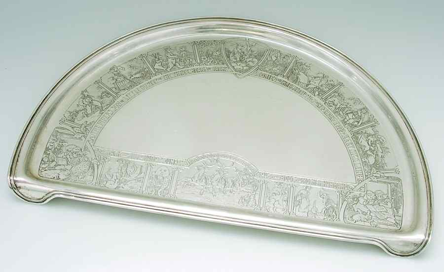 1558 (Sterling, Hollowware) High Chair Tray by Wm B Kerr-1