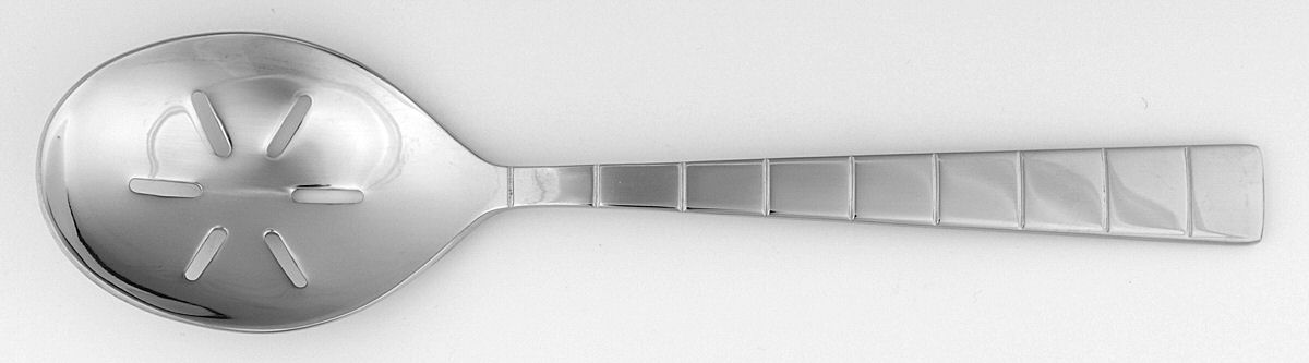 Accord (Stainless) Pierced Tablespoon (Serving Spoon) by Wallace Silver-1