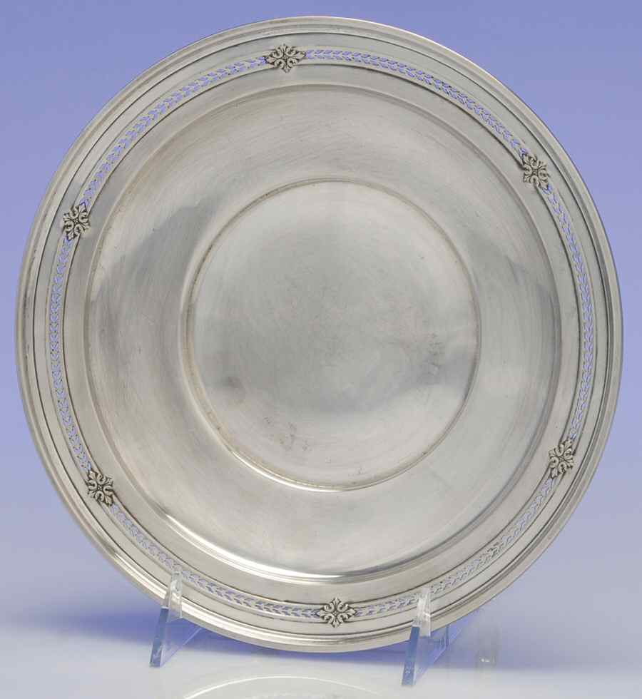 9422 (Sterling, Hollowware) Small Sterling Sandwich Plate by Watson-1