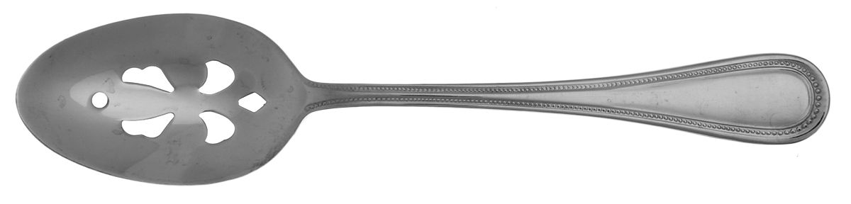 Continental Bead (Stainless) Pierced Tablespoon (Serving Spoon) by Wallace Silver-1