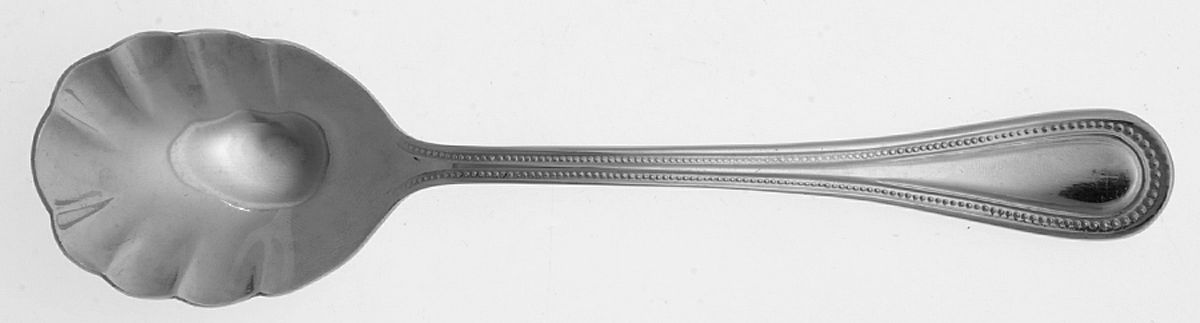 Continental Bead (Stainless) Sugar Shell Spoon by Wallace Silver-1