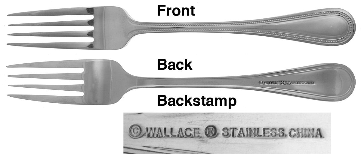 Continental Bead (Stainless) Fork by Wallace Silver-1