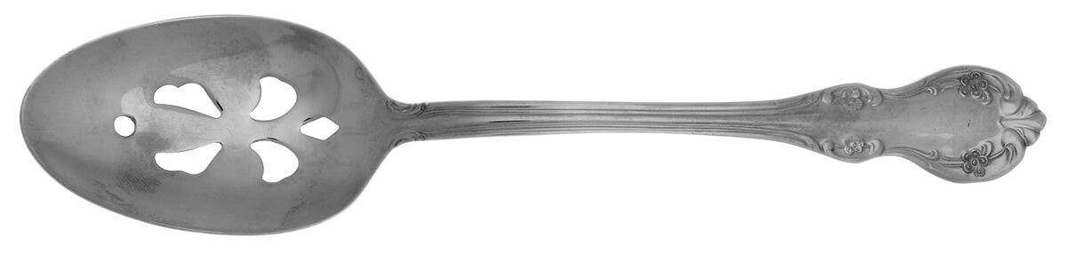 Camden (Stainless) Pierced Tablespoon (Serving Spoon) by Wallace Silver-1