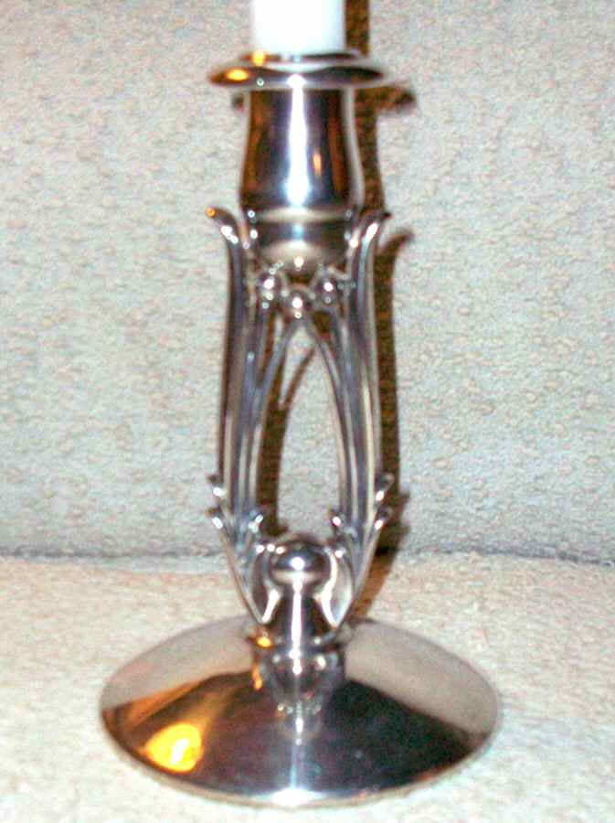 V8363 (Silverplate, Hollowware) Silverplate Candlestick by Wallace Silver-1