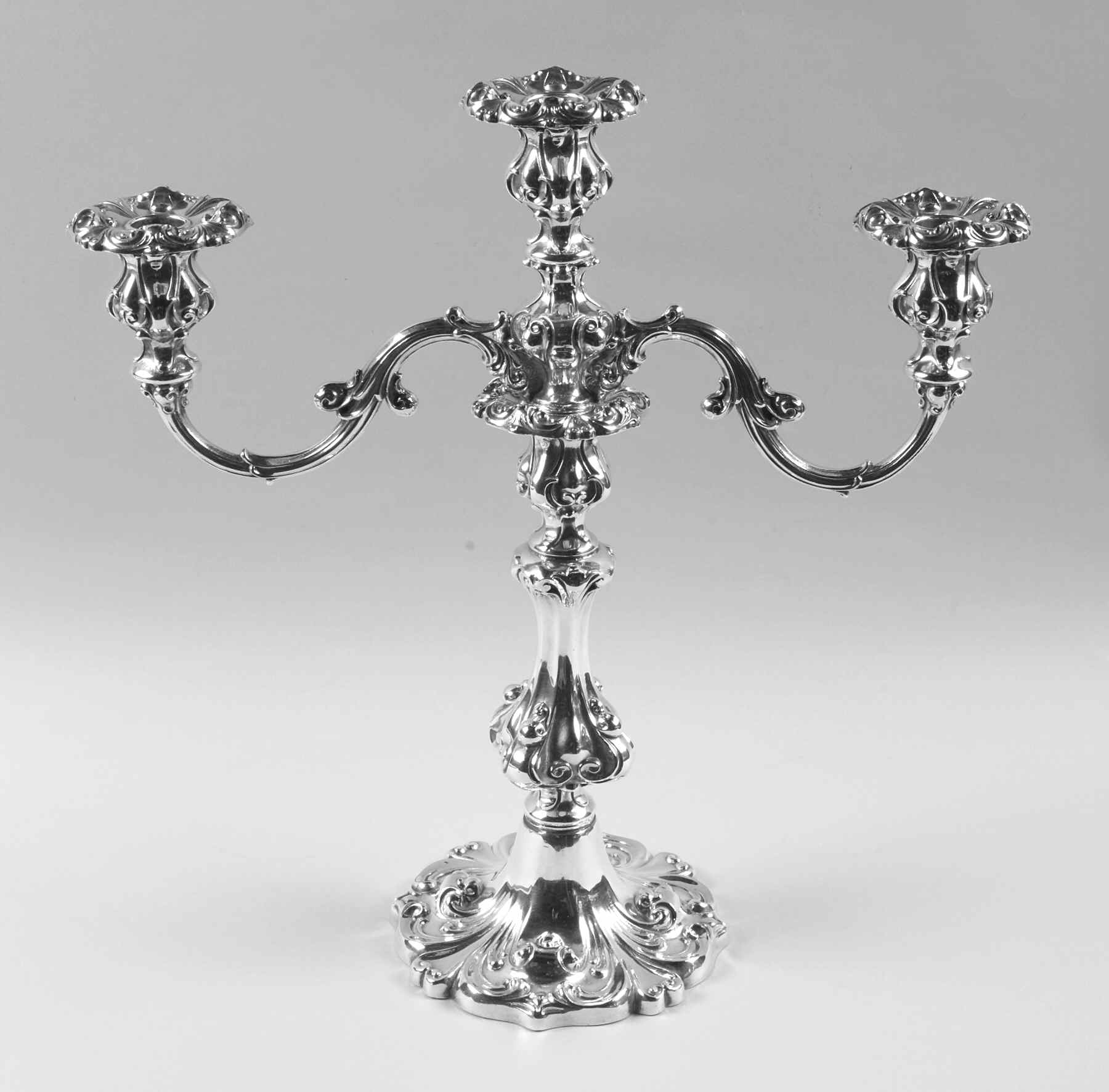 8318 (Silverplate, Hollowware) Large 3 Light Candelabra by Wallace Silver-1