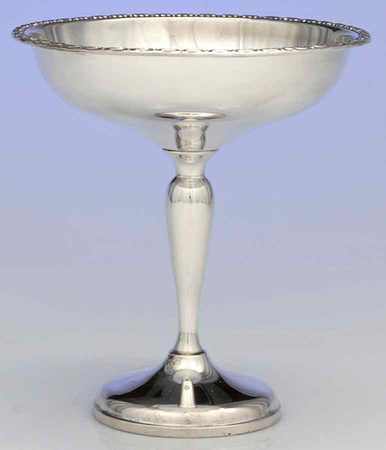 30314 (Sterling, Hollowware) Round Compote (Height X Width) by John Wanamaker-1