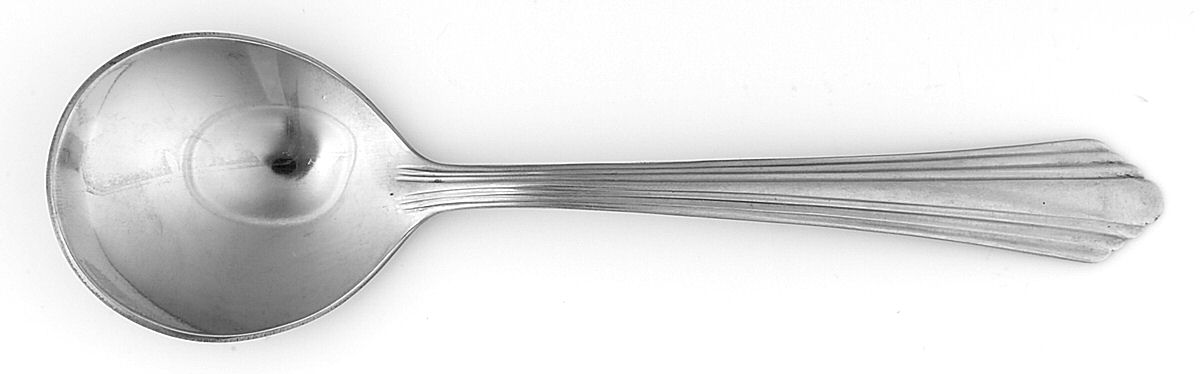 WOR4 (Stainless) Round Bowl Soup Spoon (Cream Soup) by World Stainless-1