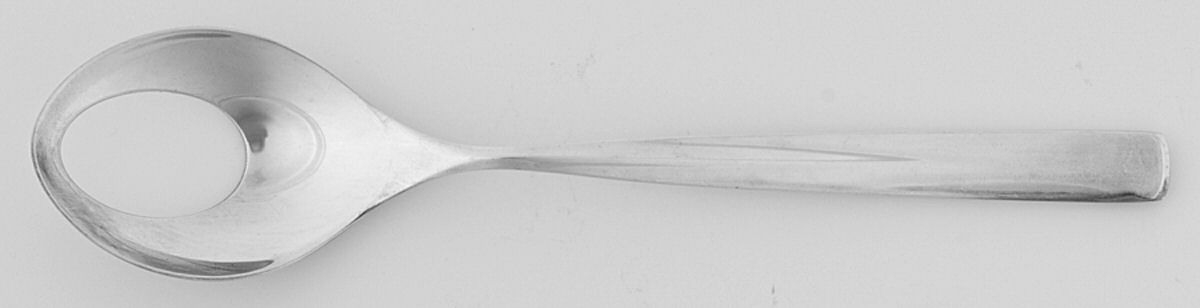 WMF148 (Sterling) Pierced Solid Serving Spoon by WMF Flatware-1