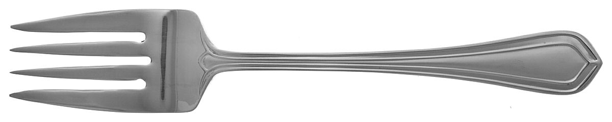 Exeter Frost (Stainless) Medium Solid Cold Meat Serving Fork by Wallace Silver-1