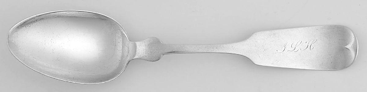 WHS38 (Sterling) Monogram Teaspoon by Wood & Hughes-1