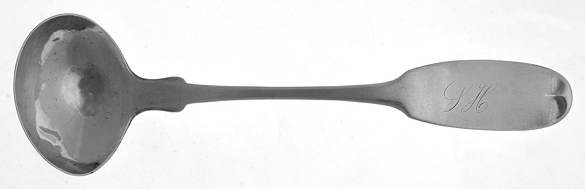 WHS41 (Coin) Solid Piece Cream Ladle by Wood & Hughes-1
