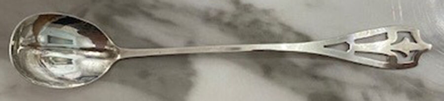 WED25 (Sterling) Large Sherbet Spoon by Weidlich Silver-1
