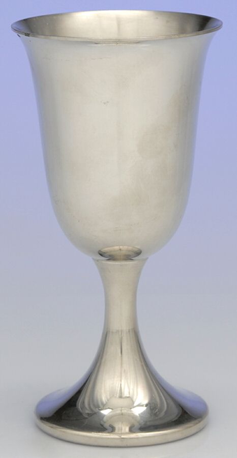 1153 (Pewter, Hollowware) Water Goblet by Web Silver-1