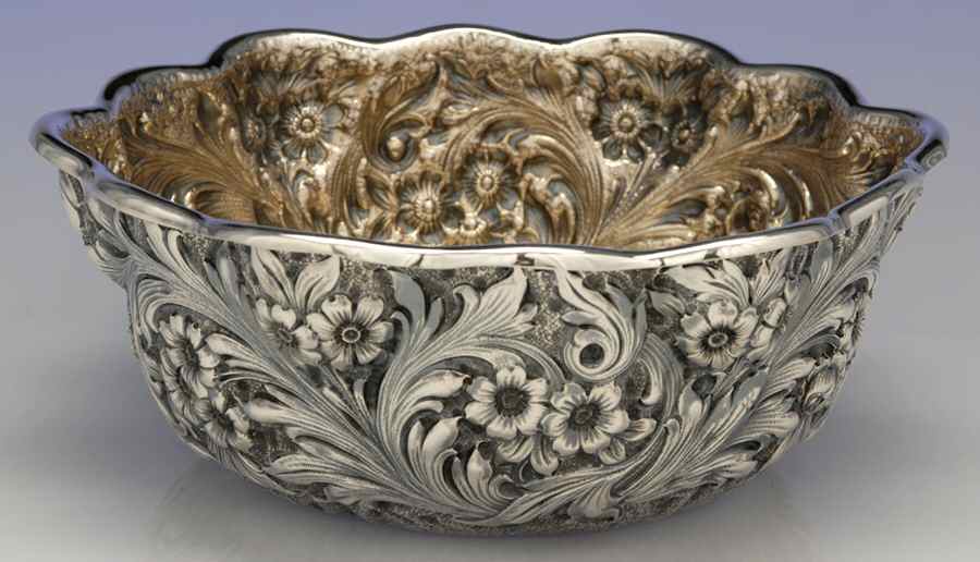 1543S (Sterling, Hollowware) 8" Fruit Serving Bowl by Whiting Manf Co-1