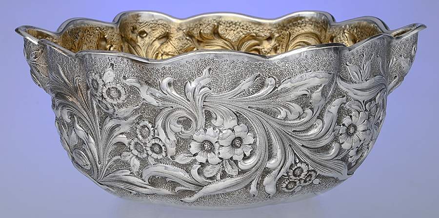 1543S (Sterling, Hollowware) 11" Fruit Serving Bowl by Whiting Manf Co-1