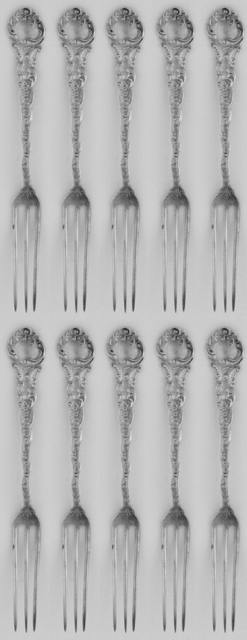 WTS43 (Sterling) Strawberry Fork - Set of 10 by Watson-1
