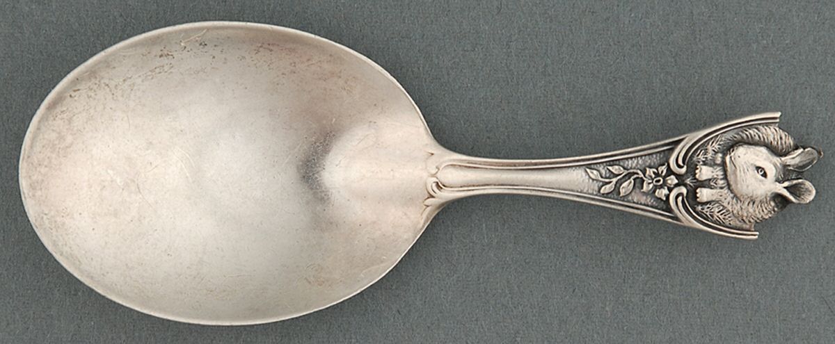WTS46 (Sterling) Straight Handle Baby Spoon by Watson-1