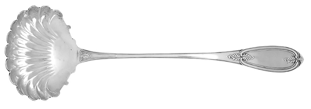 Olive (Coin) Solid Soup Ladle by Wood & Hughes-1