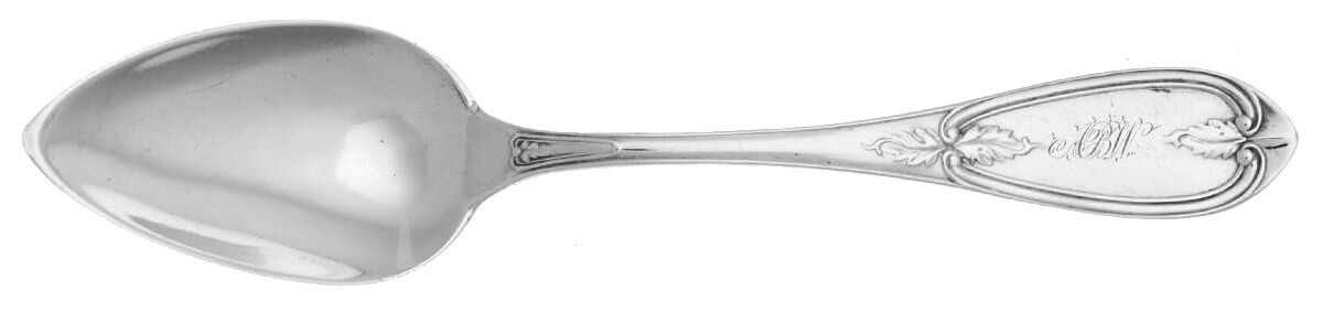 Olive (Coin) Teaspoon by Wood & Hughes-1