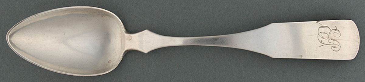 Coin Silver Flatware Tablespoon (Serving Spoon) by W. D. Wilson-1