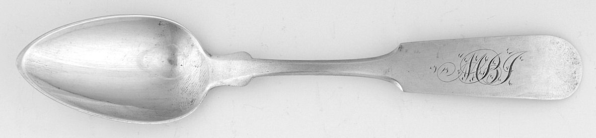 Coin Silver Flatware Teaspoon by Wood & Hughes-1