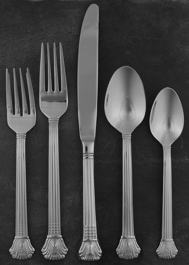 Charlemagne (Stainless) 5 Piece Place Setting by Wallace Silver-1