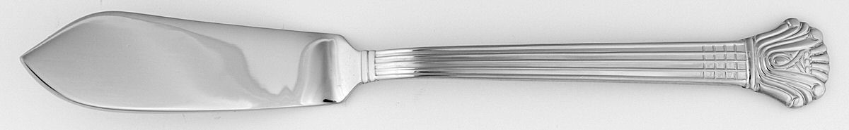 Charlemagne (Stainless) Flat Handle Master Butter Knife by Wallace Silver-1
