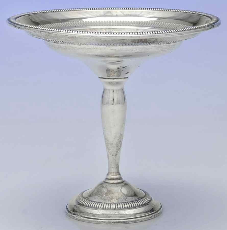 2 (Sterling, Hollowware) Round Compote (Height X Width) by Watrous-1