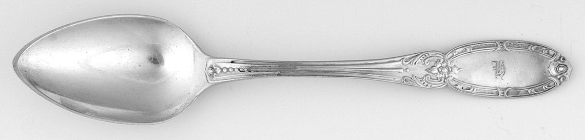 Coin Silver Flatware Dessert/Oval Soup Spoon by William W. Gilbert-1