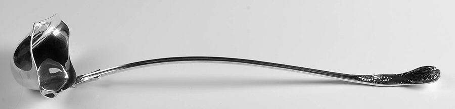 Kings (Silverplate) Punch Ladle Solid Piece by William Adams-Sheffield-Birminghan-1