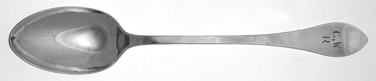 WSB2 (Silverplate) Solid Platter Spoon by W & S Blackington Co-1