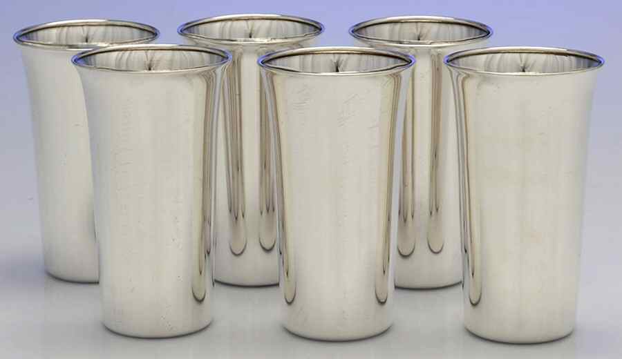 3258 (Sterling, Hollowware) 12 Oz Tumbler - Set of 6 by Wallace Silver-1